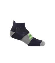 Cargar imagen en el visor de la galería, Medias Training Anatomicas con Reflectivo Negro/Gris/Verde Neón