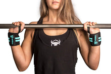 Cargar imagen en el visor de la galería, Muñequeras IRON BULL Dama Originales Negro / Menta