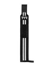 Cargar imagen en el visor de la galería, TYR Wrist Wraps - Solid (muñequeras elásticas) Negro - Blanco