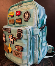 Cargar imagen en el visor de la galería, LEADER BAG 30 LTS BLACK AGUA MARINOA (PARCHES NO INCLUIDOS)