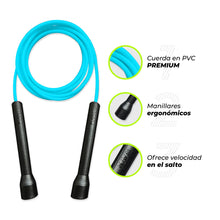 Cargar imagen en el visor de la galería, Lazo de Salto 5mm PVC Premium Azul Claro