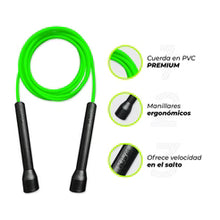 Cargar imagen en el visor de la galería, Lazo de Salto 5mm PVC Premium Verde Neon