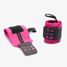 Cargar imagen en el visor de la galería, Muñequera Picsil elástica halterofilia powerlifting FUCSIA