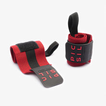 Cargar imagen en el visor de la galería, Muñequera Picsil elástica halterofilia powerlifting ROJO
