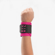 Cargar imagen en el visor de la galería, Muñequera Picsil elástica halterofilia powerlifting FUCSIA