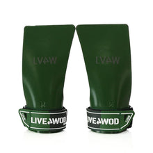 Cargar imagen en el visor de la galería, Grips (Calleras) URSUS 2.0 Sin Hueco LIVE4WOD Verde Militar (No necesitan magnesio)