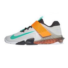 Cargar imagen en el visor de la galería, Nike Savaleos Weightlifting Shoes - Grey Fog / Clear Emerald Caballero (NO TIENE CAMBIO)