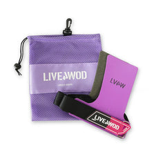 Cargar imagen en el visor de la galería, Grips (Calleras) URSUS 2.0 Sin Hueco LIVE4WOD Lila/Negro/Fucsia (No necesitan magnesio)
