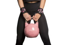 Cargar imagen en el visor de la galería, Muñequeras IRON BULL Dama Originales Negro / Rosa