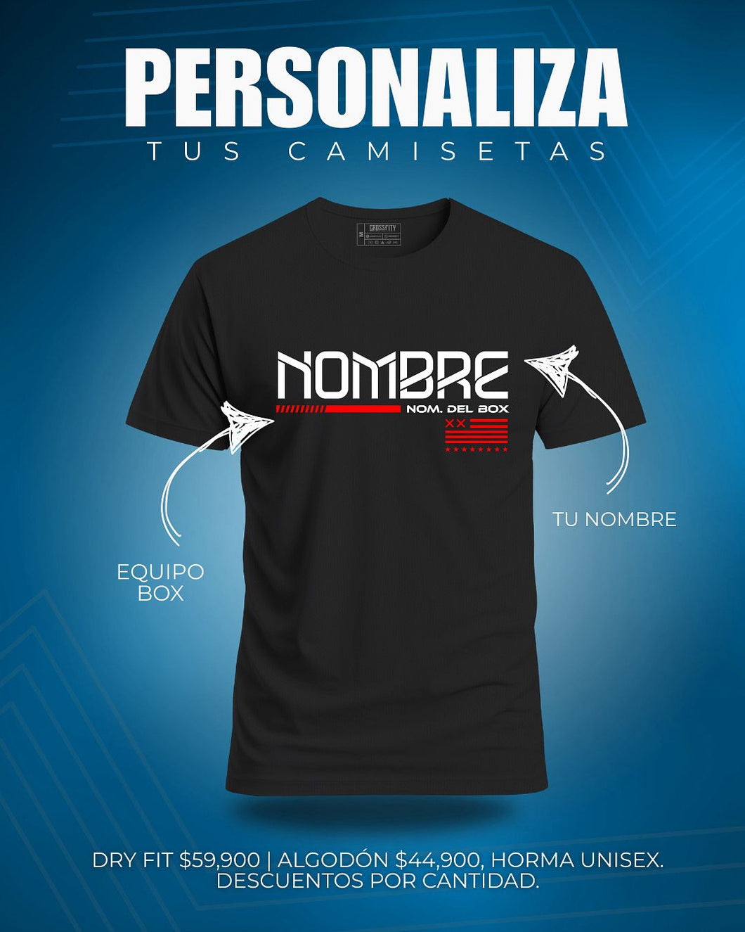 CAMISETA PERSONALIZADA CABALLERO