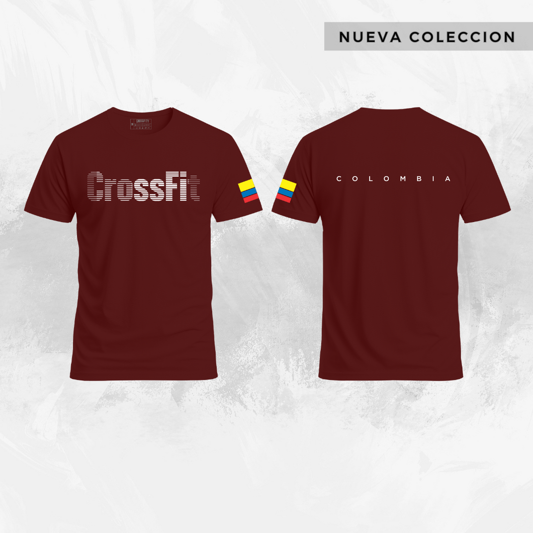 Camiseta Dry Fit Crossfit V3 VINO TINTO