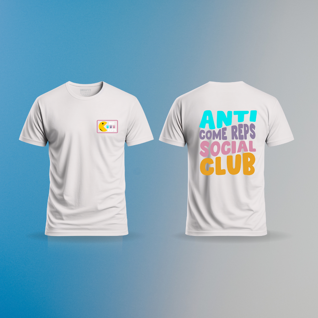 Camiseta  Anticome Rep Social Club (Algodon + Poliester) Blanco