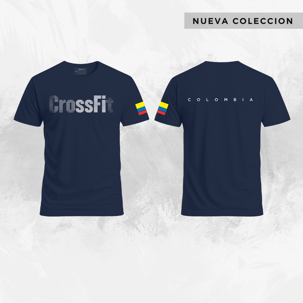 Camiseta Dry Fit Crossfit V3 AZUL OSCURO