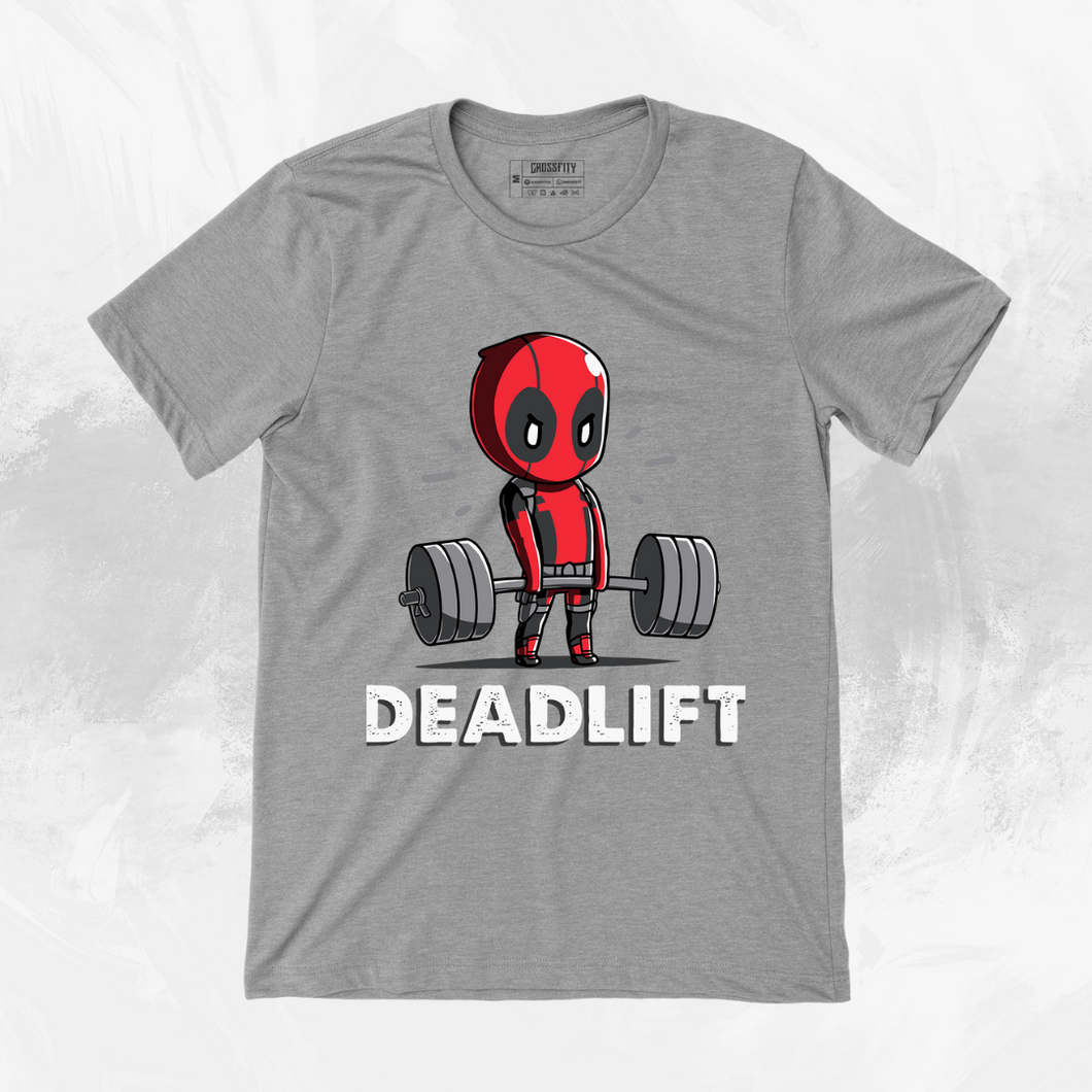 Camiseta Deadpool (Algodon + Poliester) Gris