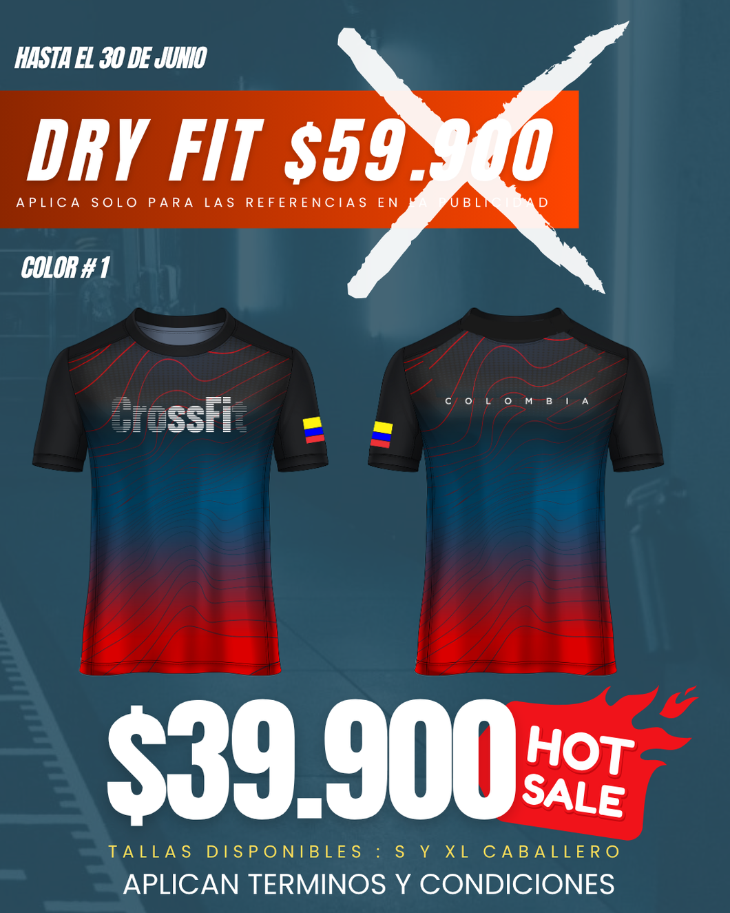 Camiseta Dry Fit Crossfit V3 COLOR #1