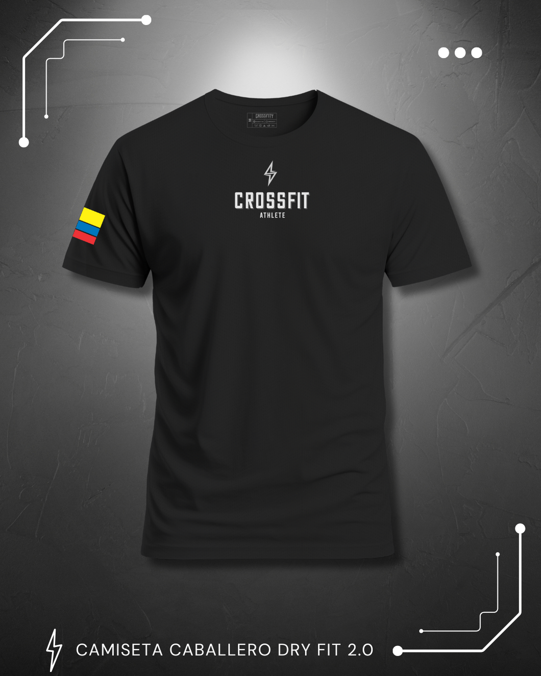 Camiseta Dry Fit 2.0 Power CF Negro