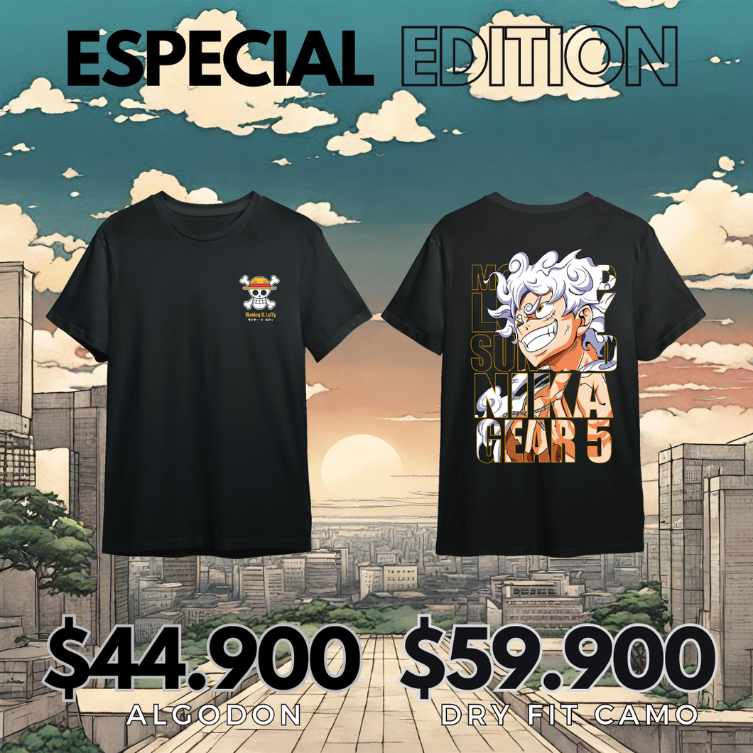 Camiseta  Edicion especial One Piece  luffy gear 5 Algodon