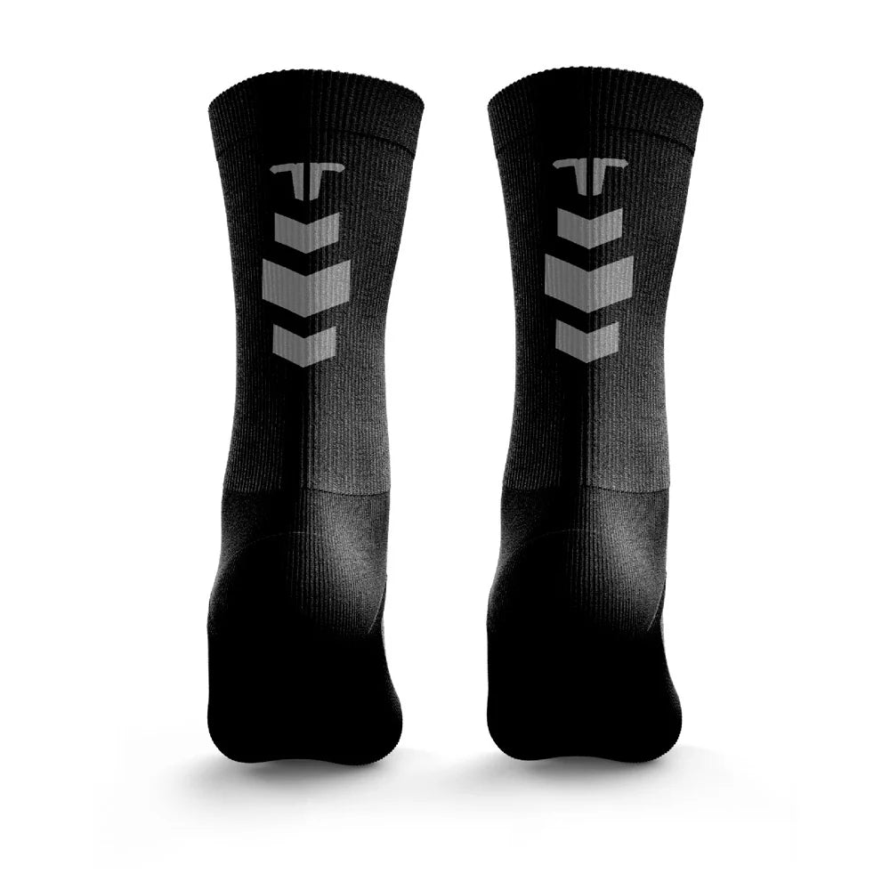Medias De Running con Compresión Terret Reflective Army Black Socks