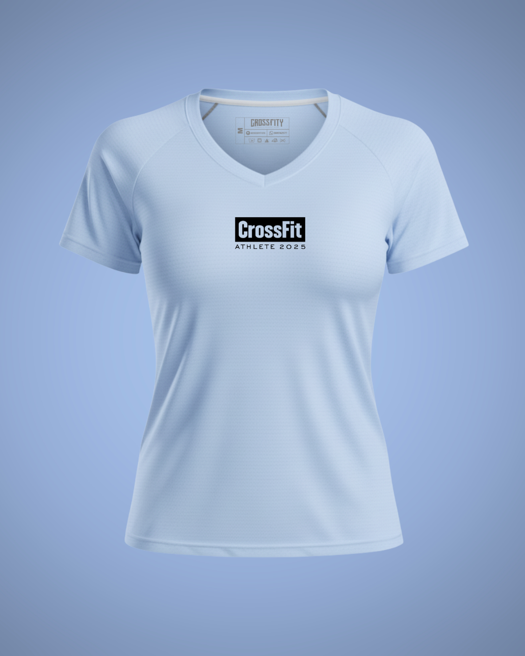 Camiseta Deportiva Dry Fit 2.0 para Dama Celeste