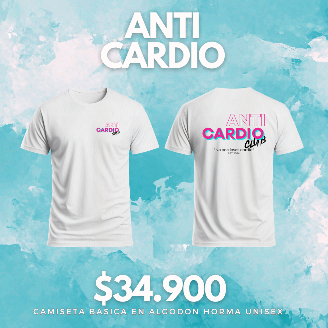 Camiseta  Anticardio  Club (Algodon + Poliester) Negro