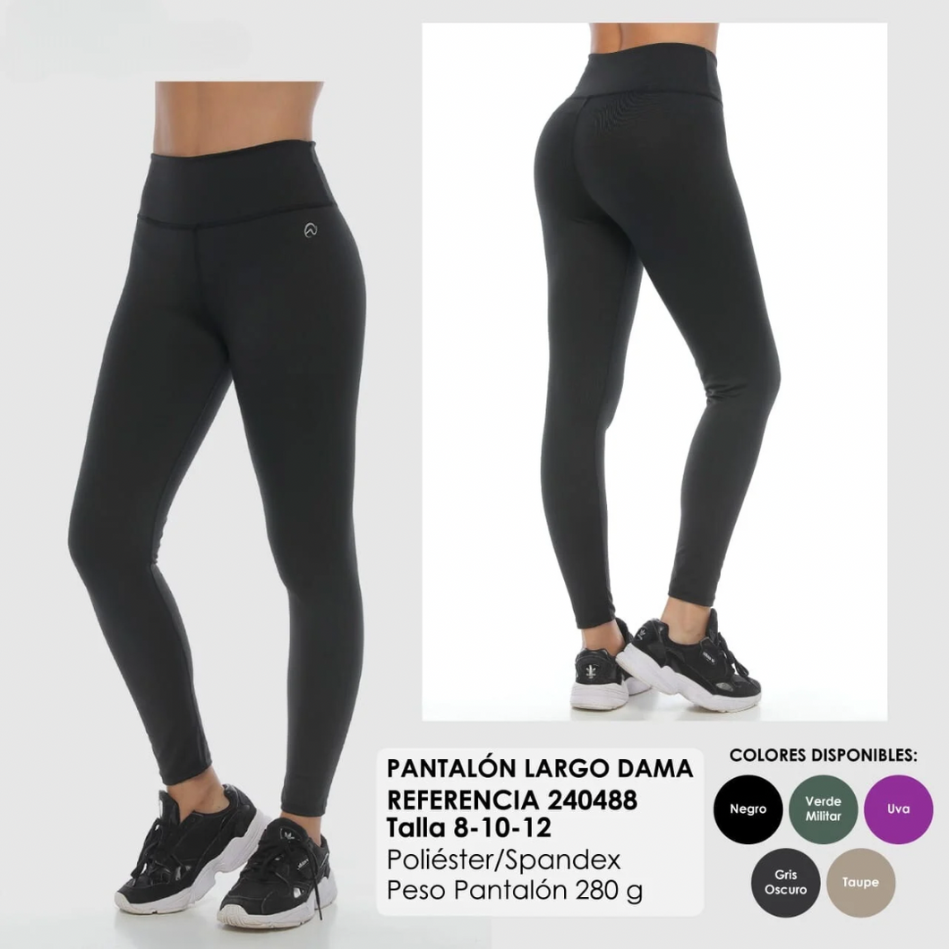 Pantalon Largo Dama Negro