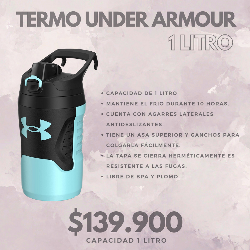 Under armour 32 oz (1 LITRO) Turquesa