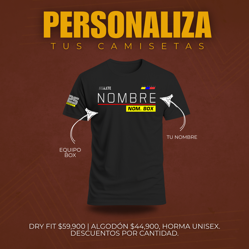 CAMISETA PERSONALIZADA CABALLERO