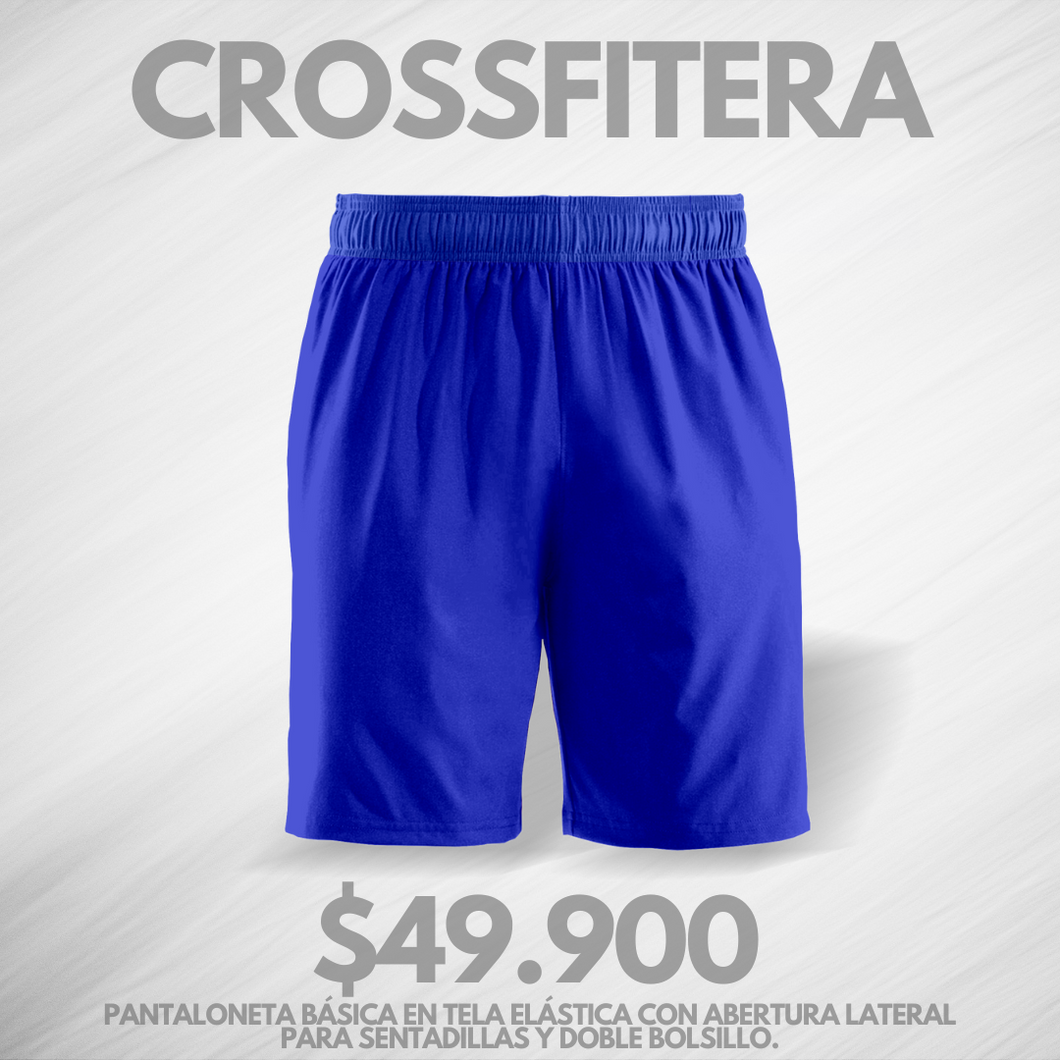 Pantaloneta Crossfity Basica 3.0  Azul rey