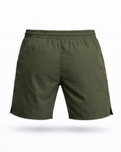 Cargar imagen en el visor de la galería, Pantaloneta Crossfity Basica 3.0 Verde Militar Con cordon
