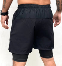 Cargar imagen en el visor de la galería, PANTALONETA LICRA INTERIOR - LIVE4WOD NEGRO
