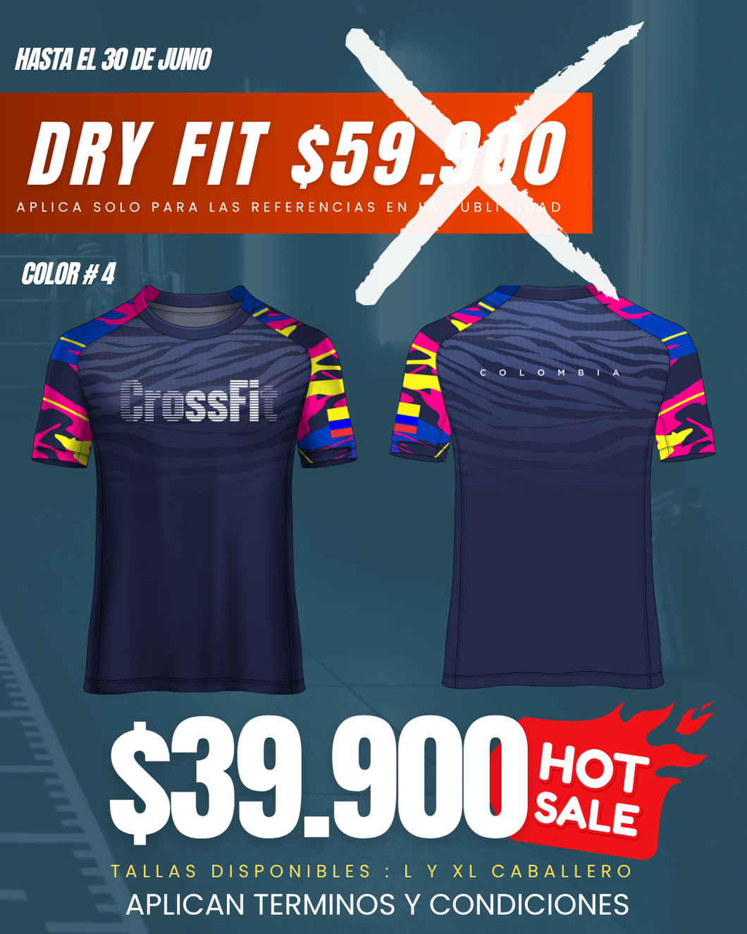 Camiseta Dry Fit Crossfit V3 COLOR #4