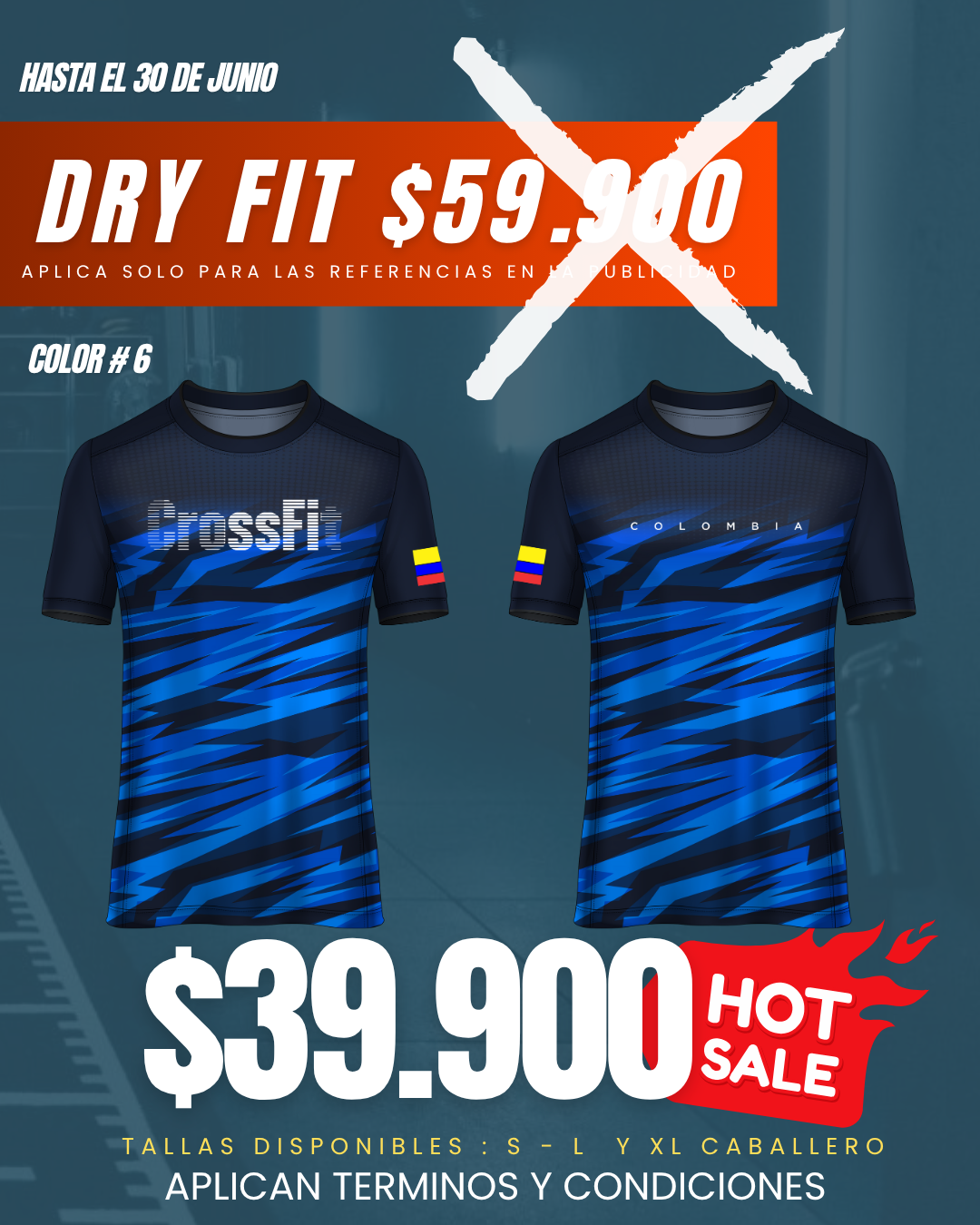 Camiseta Dry Fit Crossfit V3 COLOR #6 – TiendaCrossfity
