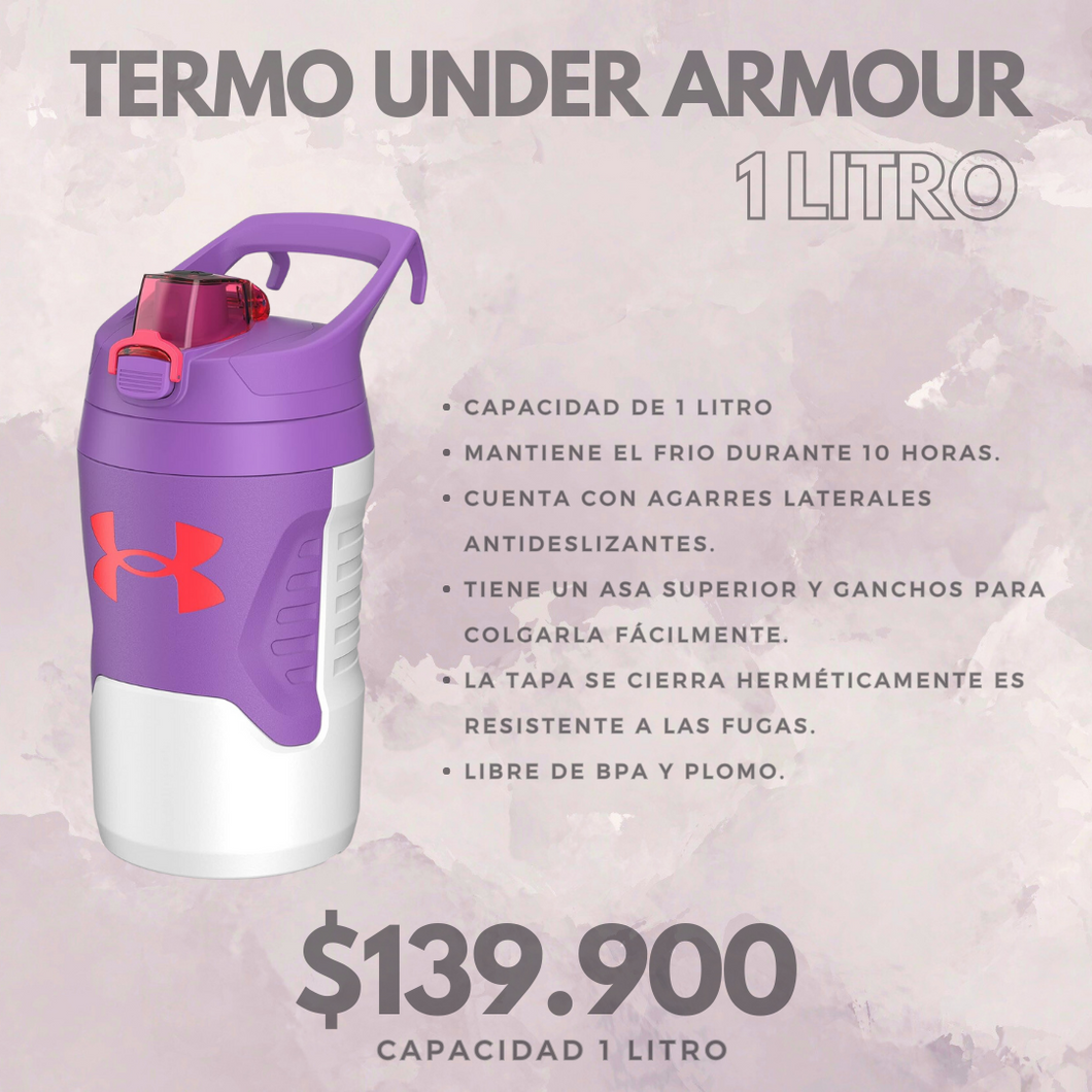 Under armour 32 oz (1 LITRO) Blanco