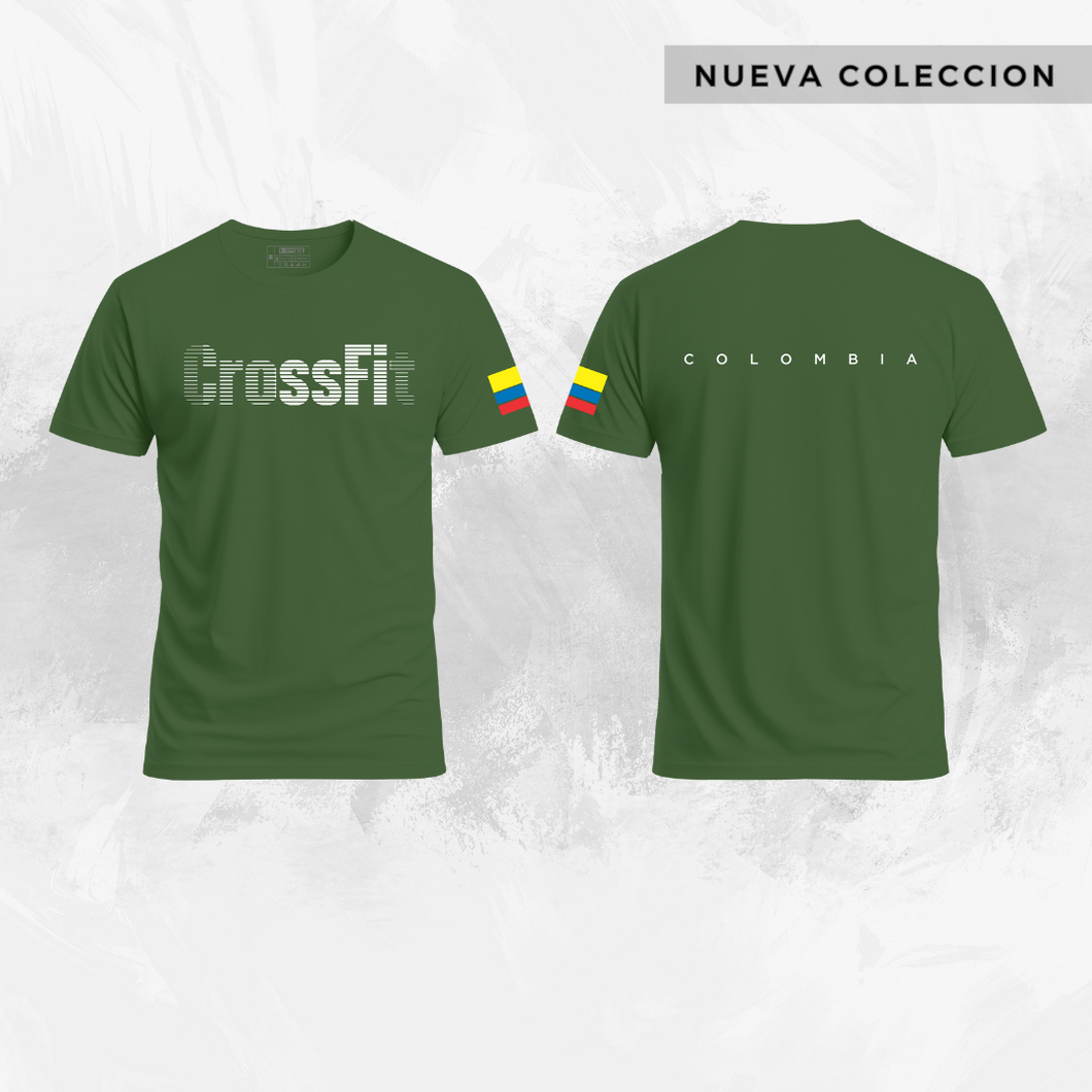 Camiseta Dry Fit Crossfit V3 VERDE OLIVO