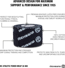 Cargar imagen en el visor de la galería, Cinta (Tape) de Pulgar Rehband para Hook Grip | CrossFit y Levantamiento de Pesas (Unidad)
