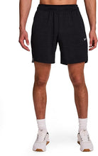 Cargar imagen en el visor de la galería, Pantaloneta Reebok  Training 7"  para Hombre Negro Jaspeado

