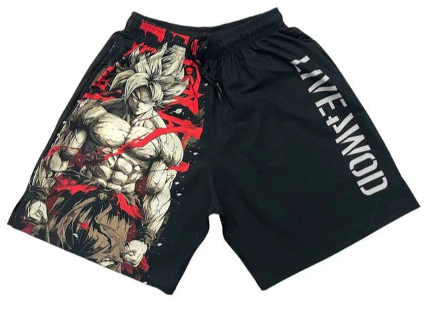 PANTALONETA RESORTE GOKU ROJO