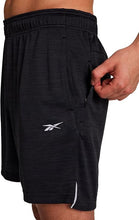 Cargar imagen en el visor de la galería, Pantaloneta Reebok  Training 7"  para Hombre Negro Jaspeado
