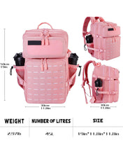 Cargar imagen en el visor de la galería, Morral Tactico Militar de 45 Litros (ROSA)
