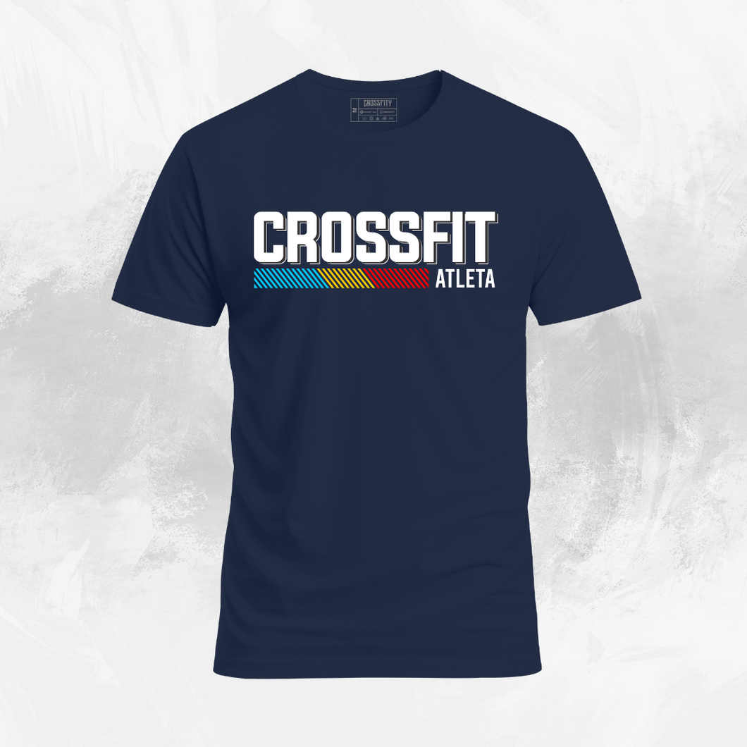 Camiseta Crossfit Atleta V2 Azul Oscuro