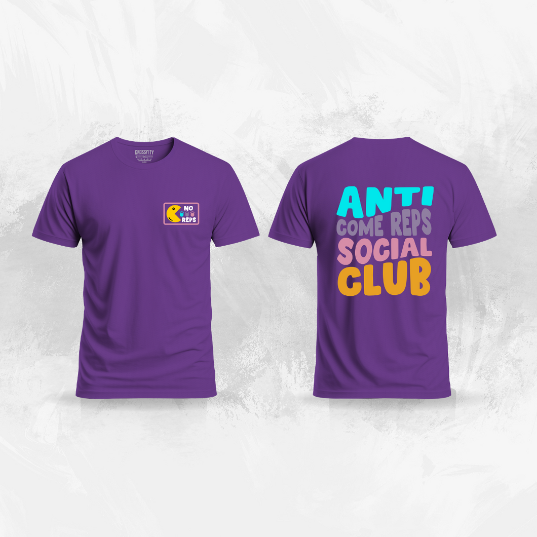 Camiseta  Anticome Rep Social Club (Algodon + Poliester) Morado