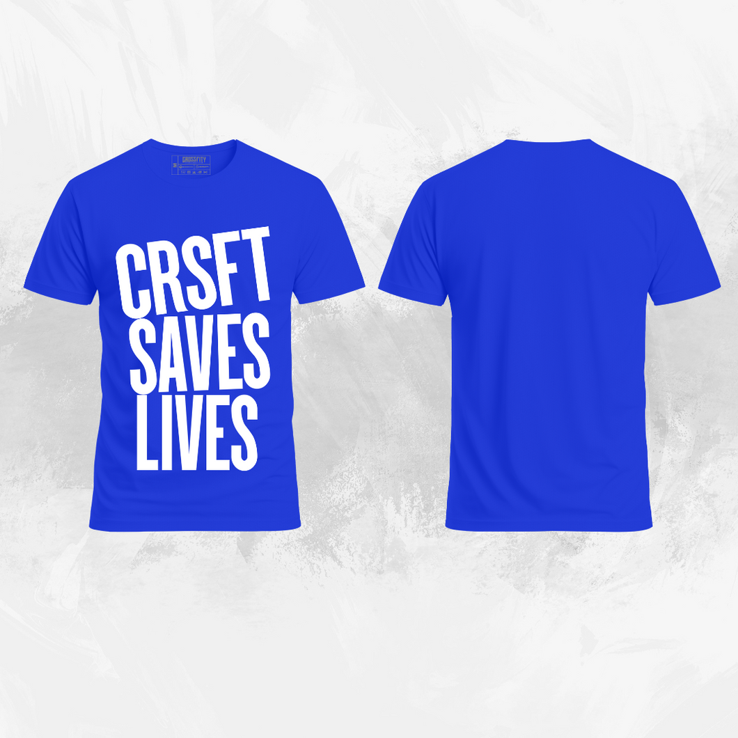 CAMISETA DRY FIT - CRFT SAVE LIVES AZUL