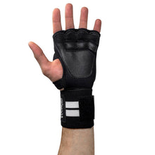 Cargar imagen en el visor de la galería, Guantes con Muñequeras Wonder Negro/Blanco
