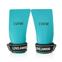 Cargar imagen en el visor de la galería, Grips (Calleras) URSUS 2.0 Sin Hueco LIVE4WOD Turquesa (No necesitan magnesio)
