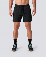 Cargar imagen en el visor de la galería, Pantaloneta Crossfity Basica 3.0 Negro Con cordon
