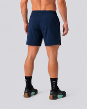 Cargar imagen en el visor de la galería, Pantaloneta Crossfity Basica 3.0 Azul Oscuro Con cordon

