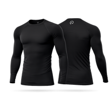 Cargar imagen en el visor de la galería, Camiseta Dry Fit Manga Larga Negra con Protección UV
