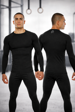 Cargar imagen en el visor de la galería, Camiseta Dry Fit Manga Larga Negra con Protección UV
