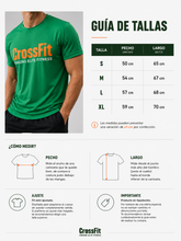 Cargar imagen en el visor de la galería, ⚠️ Camiseta Semi Ajustada Dry Fit 1.0 CrossFit Verde | Venta Final | NO APLICA CAMBIO POR TALLA O COLOR
