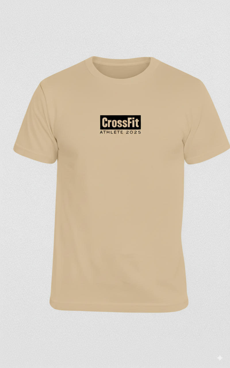 Camiseta Crossfit Athlete 2025 Algodon Nude